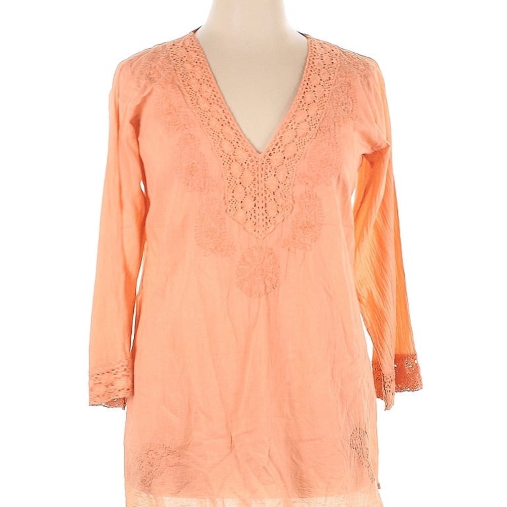 Sol Peach Lace Blouse
